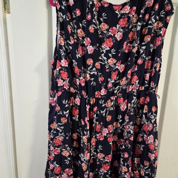 MISSING BELT Torrid Navy Blue Skater Dress- Size 3x- READ DESCRIPTION - Picture 3 of 9